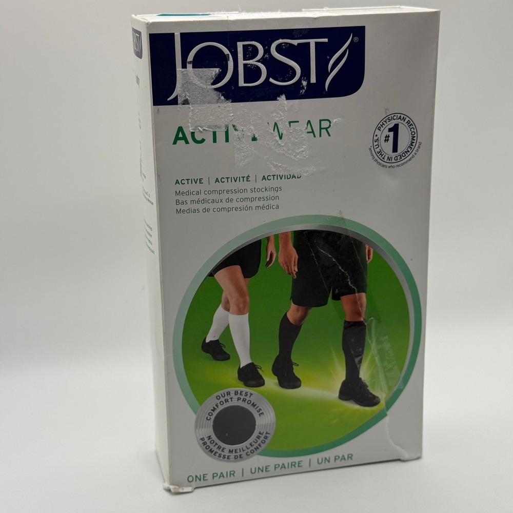 Jobst ActiveWear 20-30 mmHg Compression Stockings Medium Black 7515601 Knee High